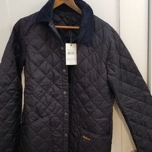 Barbour Heritage Liddesdale Quilted Jacket- Navy Blue